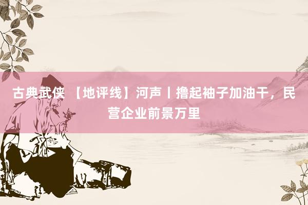 古典武侠 【地评线】河声丨撸起袖子加油干，民营企业前景万里