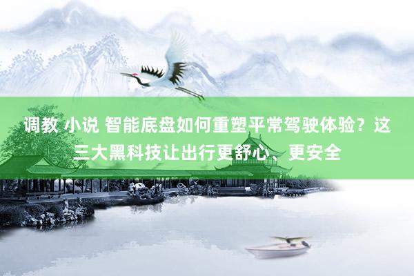 调教 小说 智能底盘如何重塑平常驾驶体验？这三大黑科技让出行更舒心、更安全