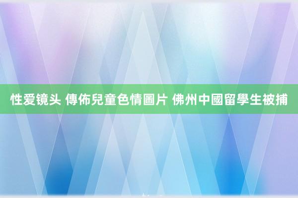 性爱镜头 傳佈兒童色情圖片 佛州中國留學生被捕